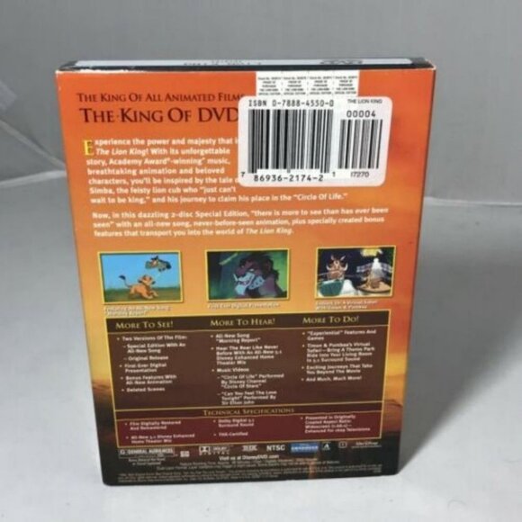 DISNEY THE LION KING Platinum Edition  DVD Sealed New - Picture 6 of 12